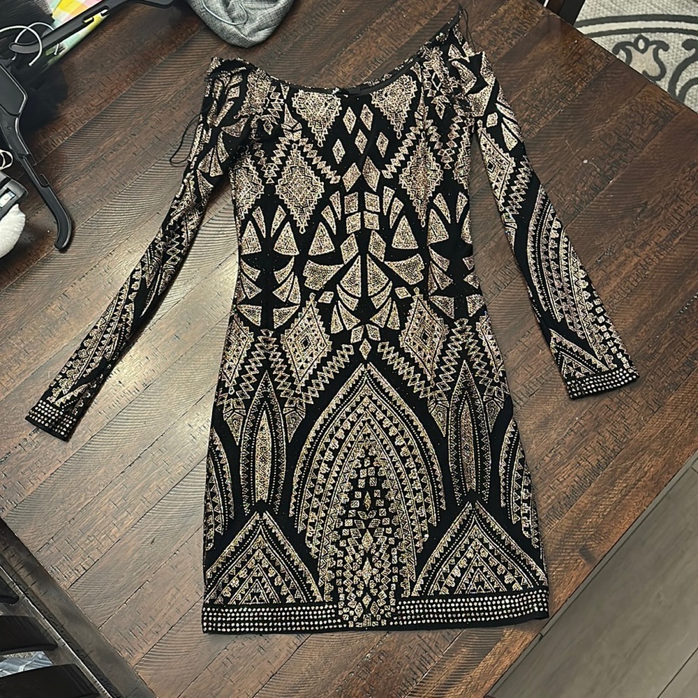 Glittery cocktail dress